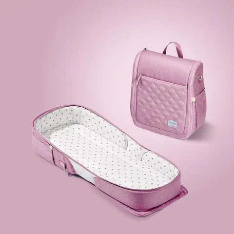 Portable Crib Can Be Foldable and Mobile Anti-pressure
