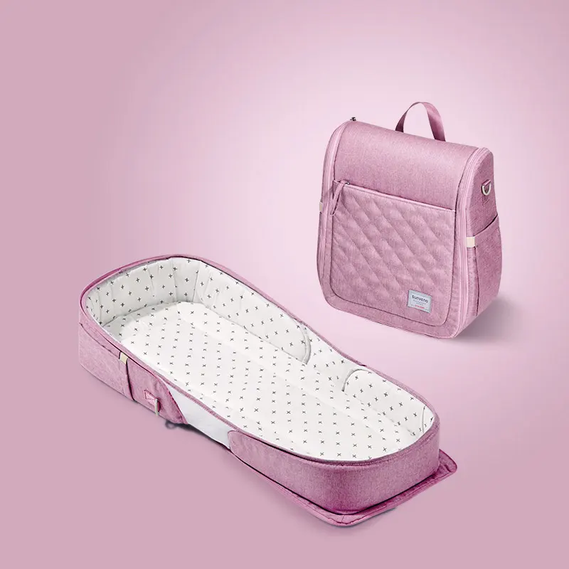 Portable Crib Can Be Foldable and Mobile Anti-pressure