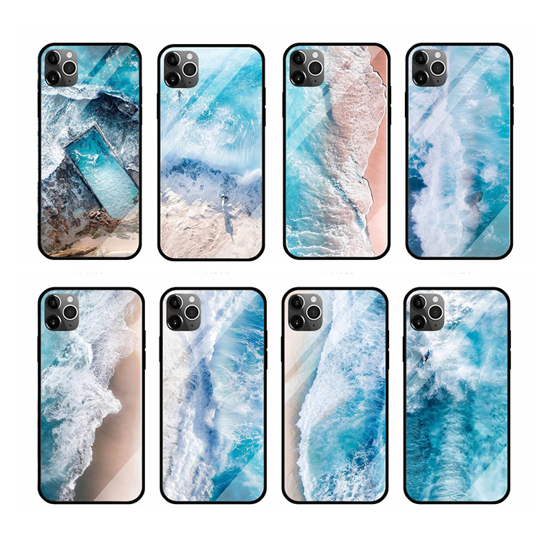 Coastline glass shell sea glass shell mobile phone case - Image 4