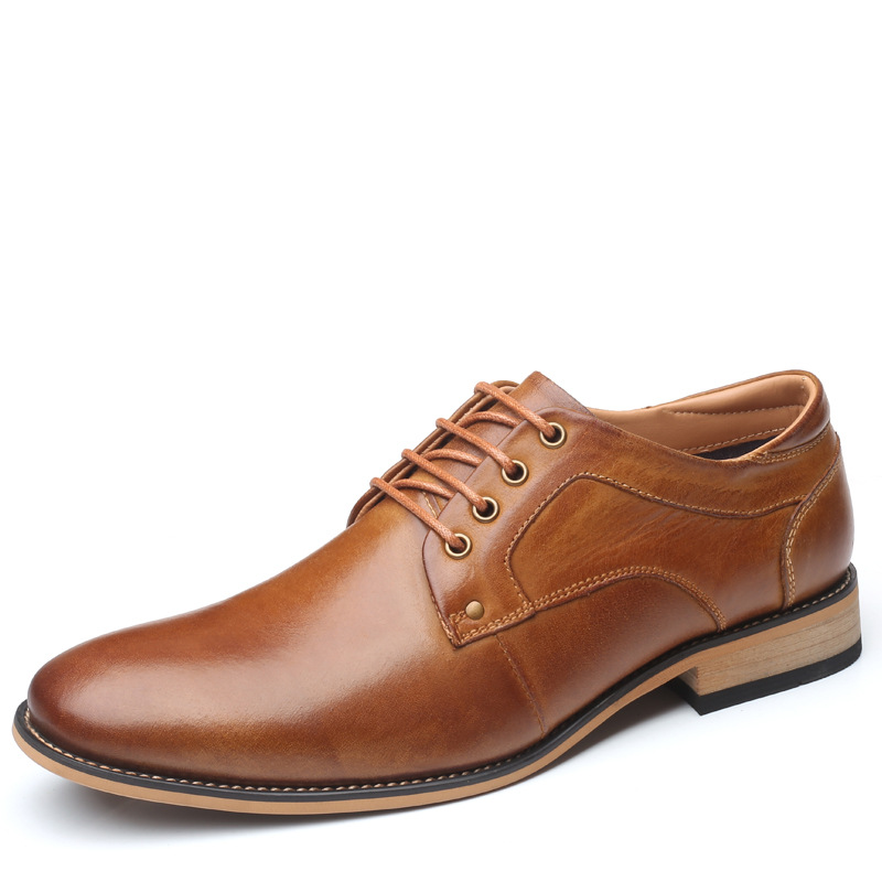 Men's first layer cowhide leather shoes