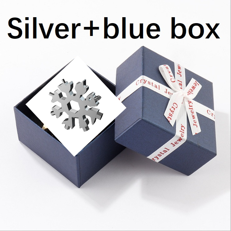 Silver blue box