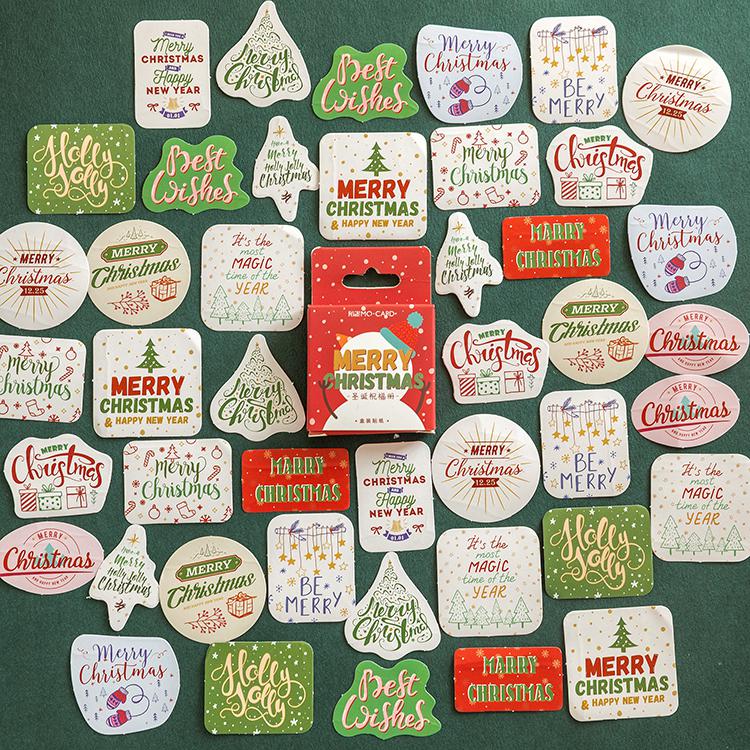 Boxed stickers Christmas series