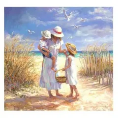 Girl diamond painting full of diamond bedroom - 30X30Cm - View 1