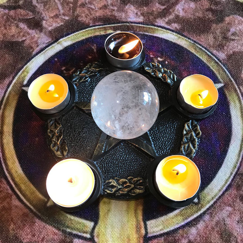 Pentagram candle holder altar ceremony decoration cup