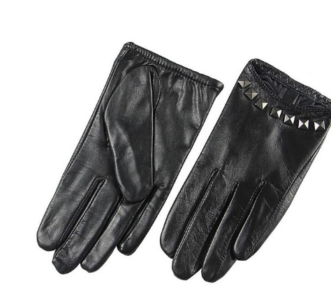Ladies spring and autumn leather gloves Black - Shop at LoveMi