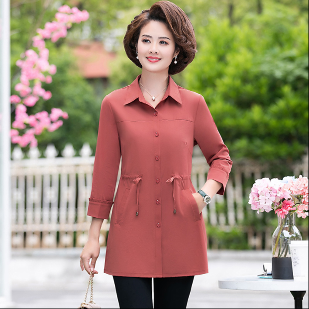 Mrs. Broad windbreaker middle-aged women's top