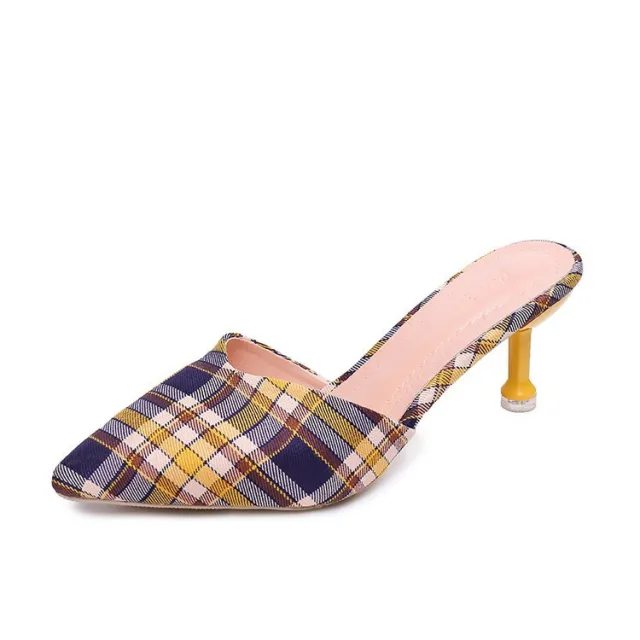 Stiletto high heel fashion sandals for women Yellow - Shop at LoveMi
