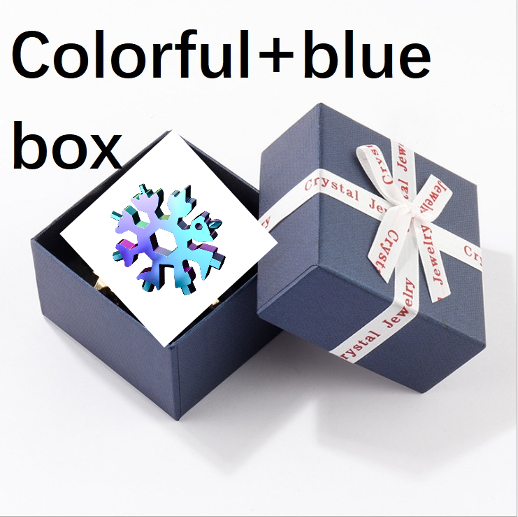 Colorful blue box