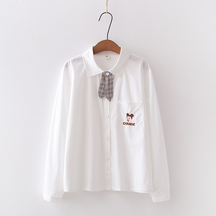 Japanese female student in shirt