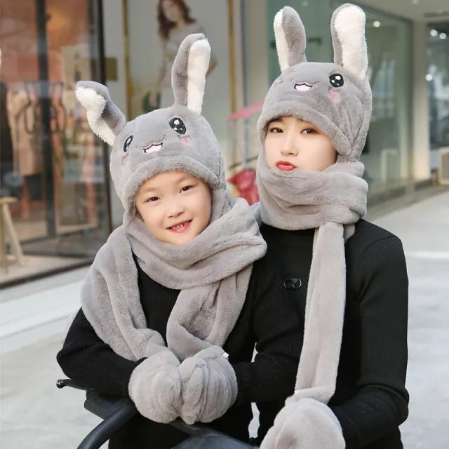 Hat with bunny ears Grey - Shop at LoveMi