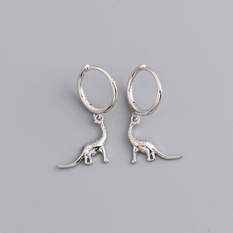 Personality s925 sterling silver circle earrings