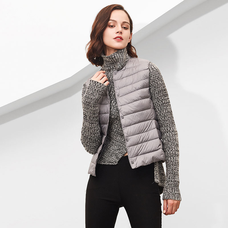 New women's lightweight down vest
