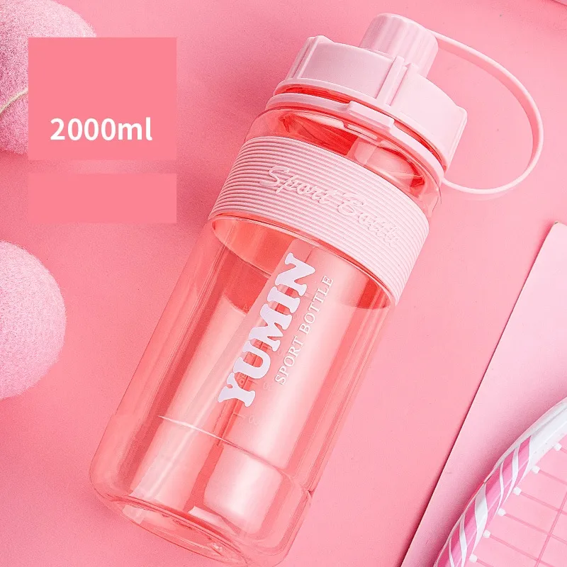 Outdoor portable sports bottle - Pink A