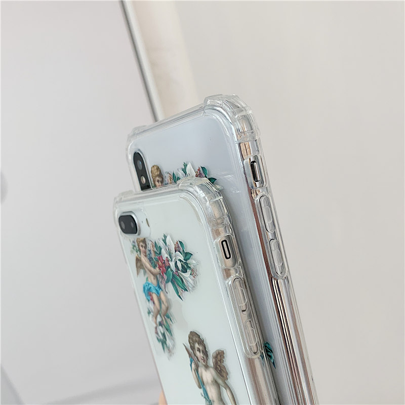 Transparent angel phone case painted soft shell - Image 4