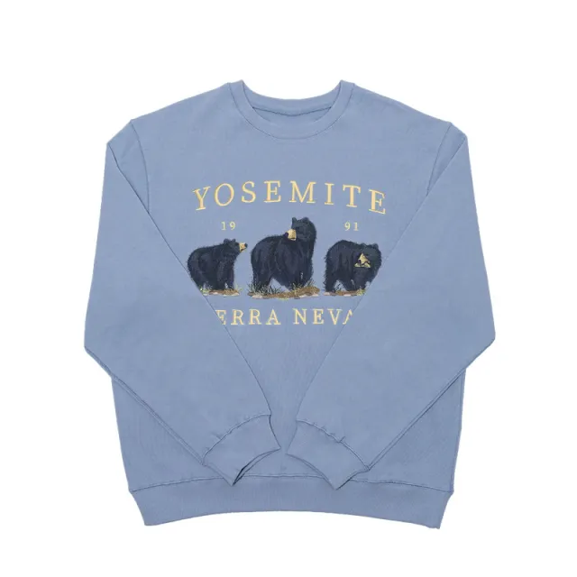 Versatile embroidered hoodie Blue - Shop at LoveMi