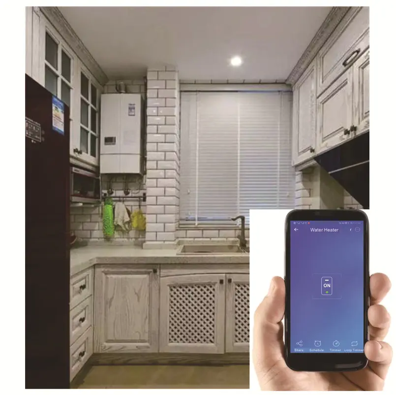 Smart WIFI water heater touch switch mobile