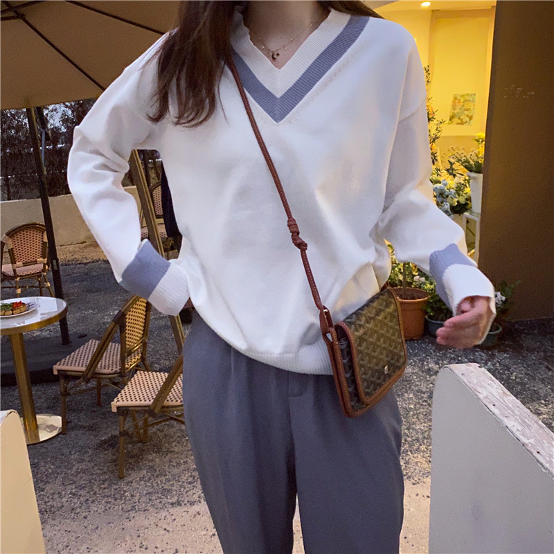 Women's sweater loose outer wear pullover