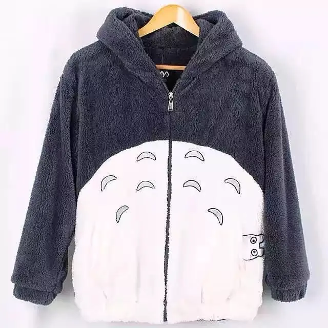 Shiba Inu theme hooded jacket anime sweater Totoro S - Shop at LoveMi