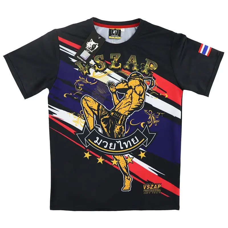 VSZAP Muay Thai short sleeve quick-drying stretch T-shirt