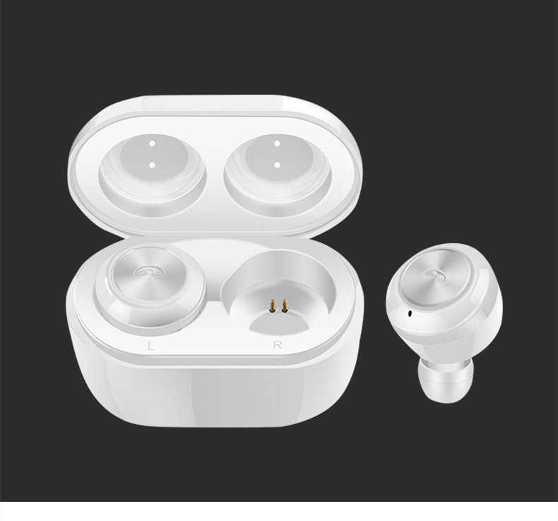Wireless mini earphone with charging compartment