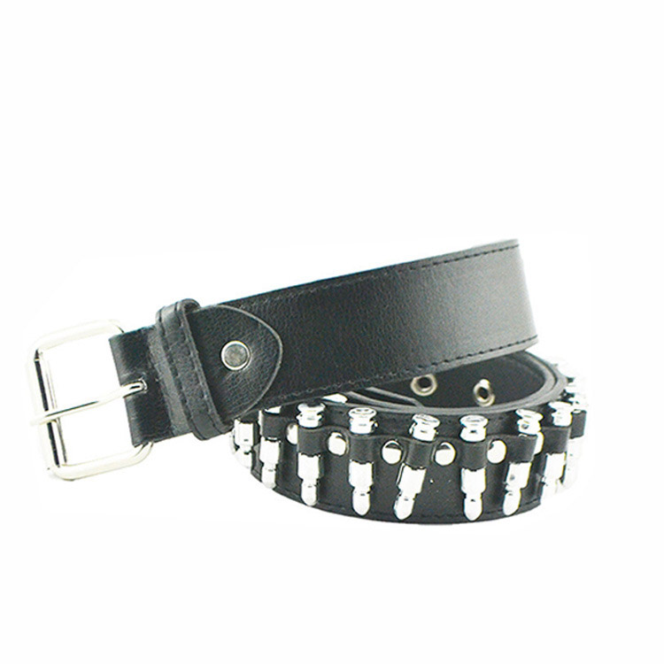 Korean style all-match bullet belt PU imitation leather punk