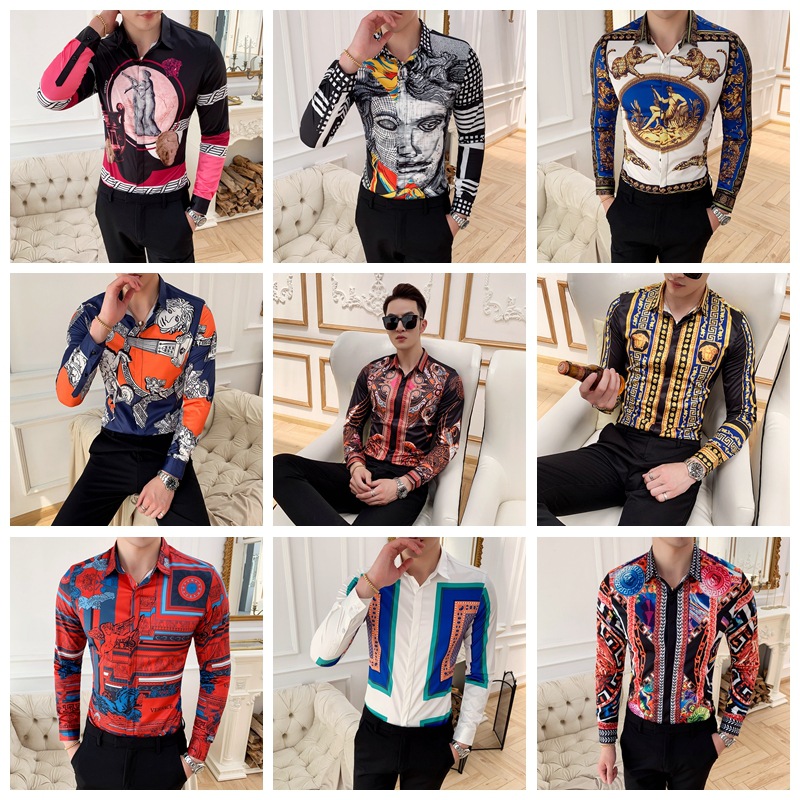 New long-sleeved social shirt