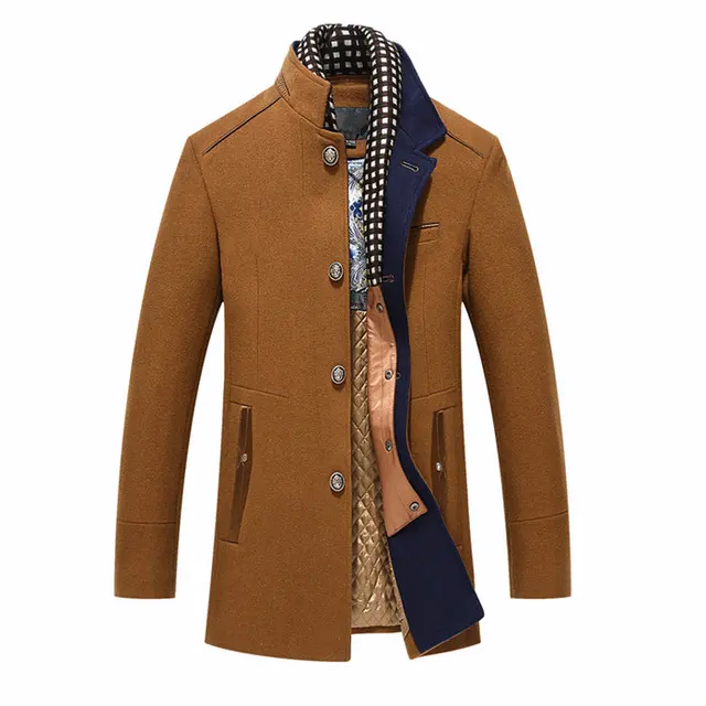 Men's Woollen Overcoat