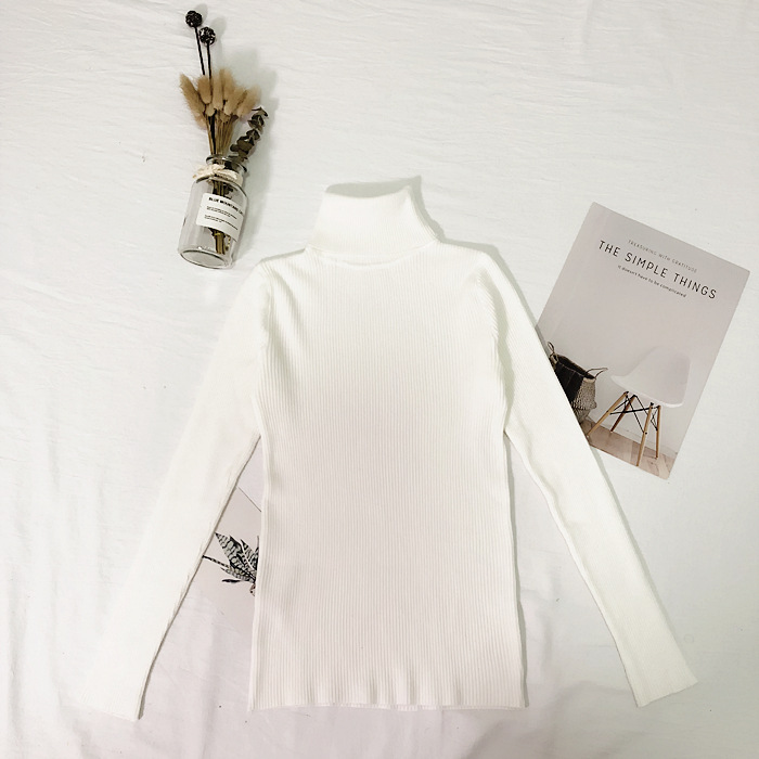 High neck long sleeve bottoming shirt