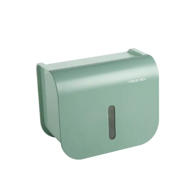 Creative toilet tissue box multi functional paper box toilet punching rack wall mounted sanitary paper box Green - Shop at LoveMi