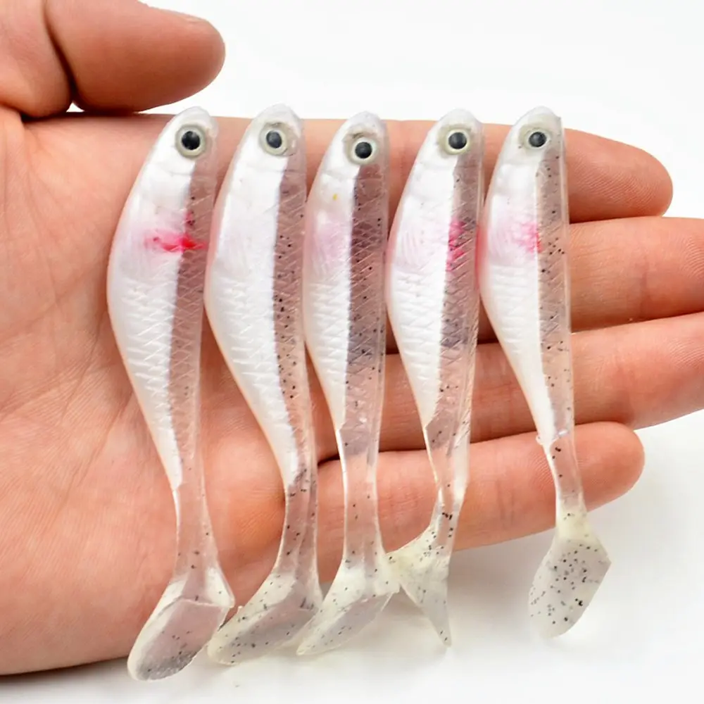 5 Packs Silicone Small Fish Capuchin Fake Bait