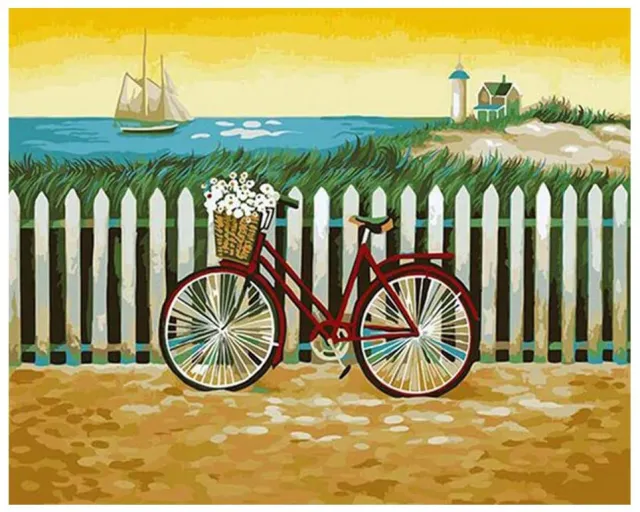 Beach Day DIY Painting By Numbers Kits 40X50Cm Frameless - Shop at LoveMi