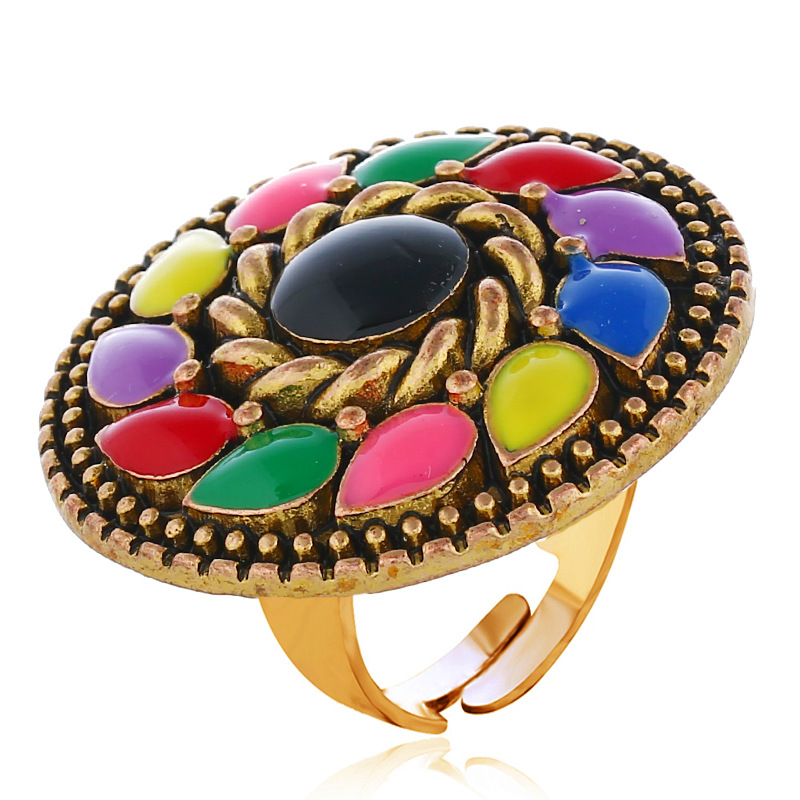 Adjustable ring with dripping oil