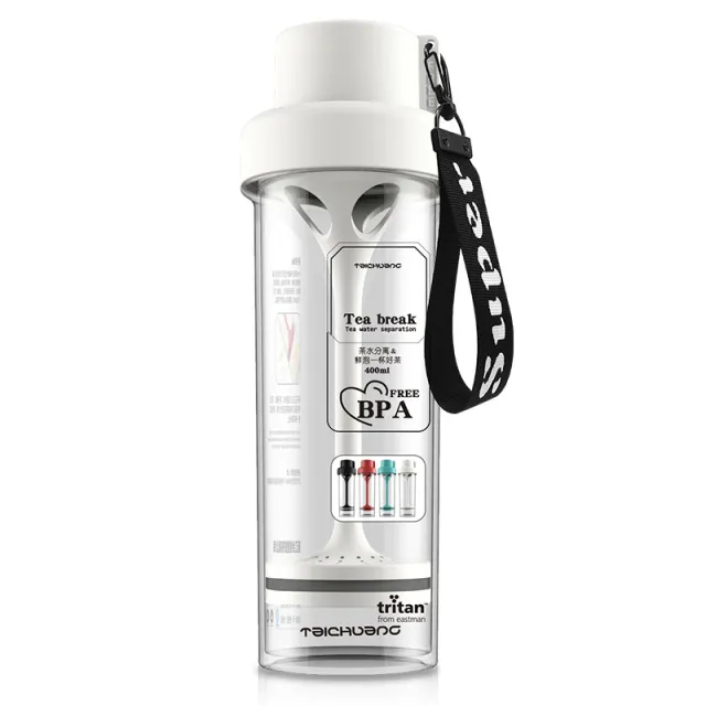High transparency student creative portable sports plastic cup White - Shop at LoveMi