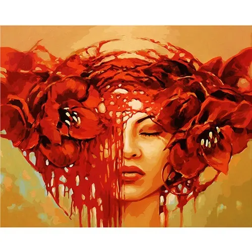 Animal digital DIY pure hand-painted decorative painting - 40X50 Frameless