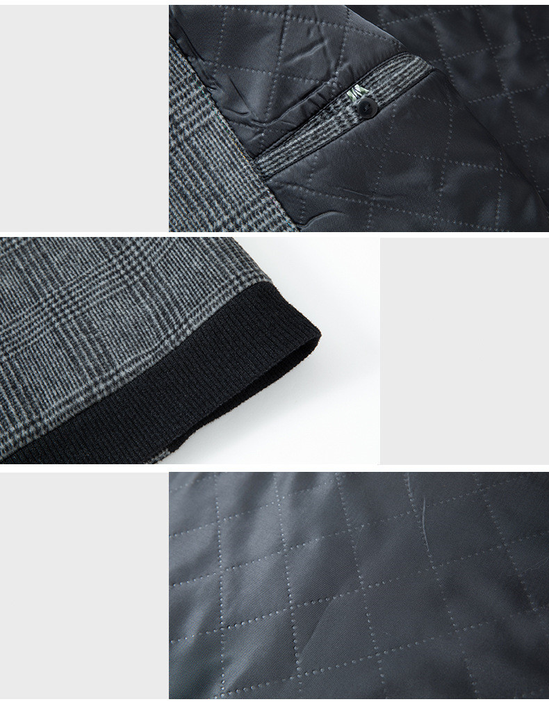 Men's middle-aged woolen jacket