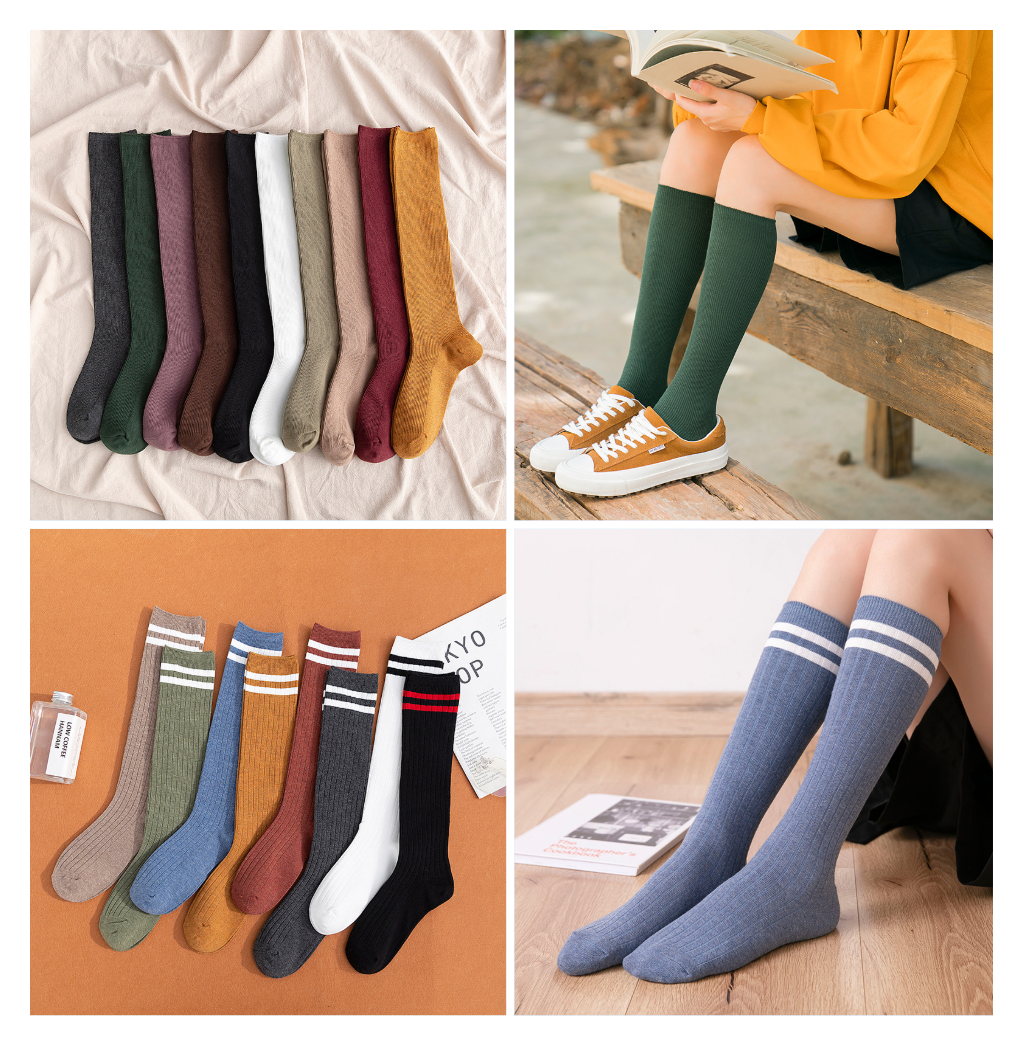 South Korea Japanese jk middle tube knee-length street half-high tube ins trendy socks