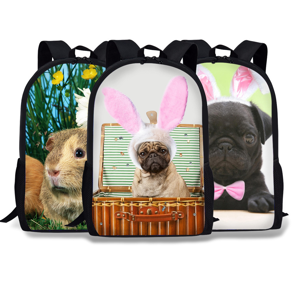 Pug children's backpack Pug primary school backpack — foto 2
