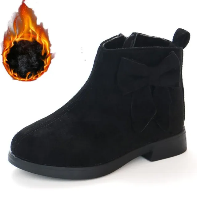 Autumn and winter children's short boots girls boots Black - Shop at LoveMi