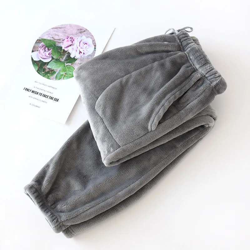 Warm home pants - Grey