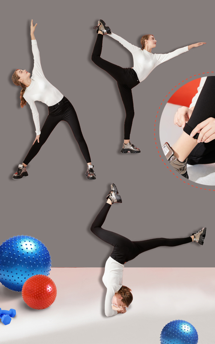 All-match thin black tight stretch outer leggings