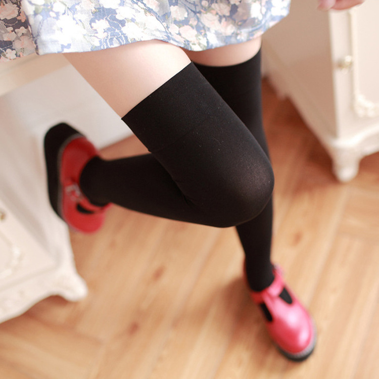 Female student college style long tube half socks