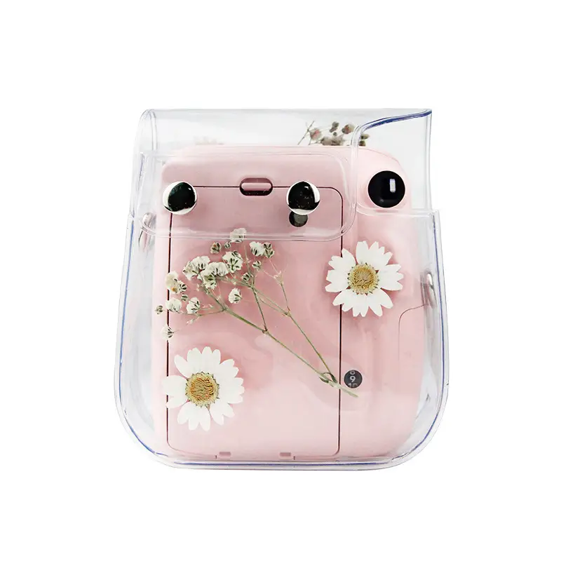 Transparent daisy camera bag photography storage bag