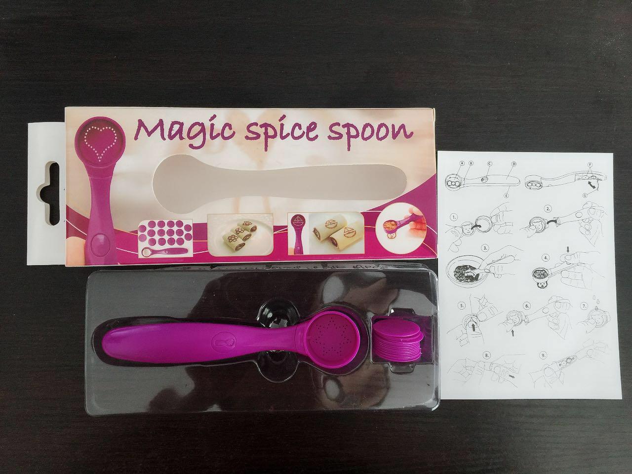Electric coffee cake printing spoon portable