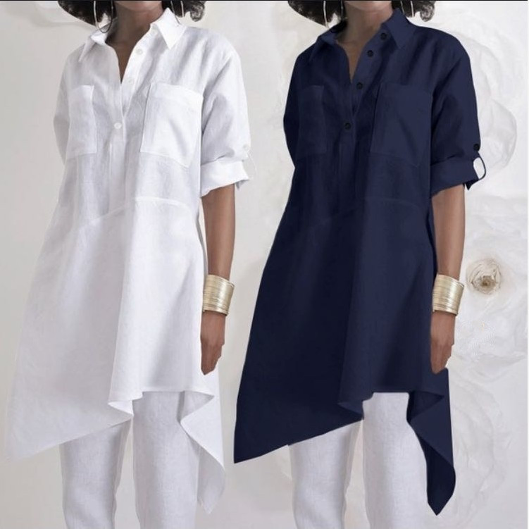 Long sleeve mid-length shirt