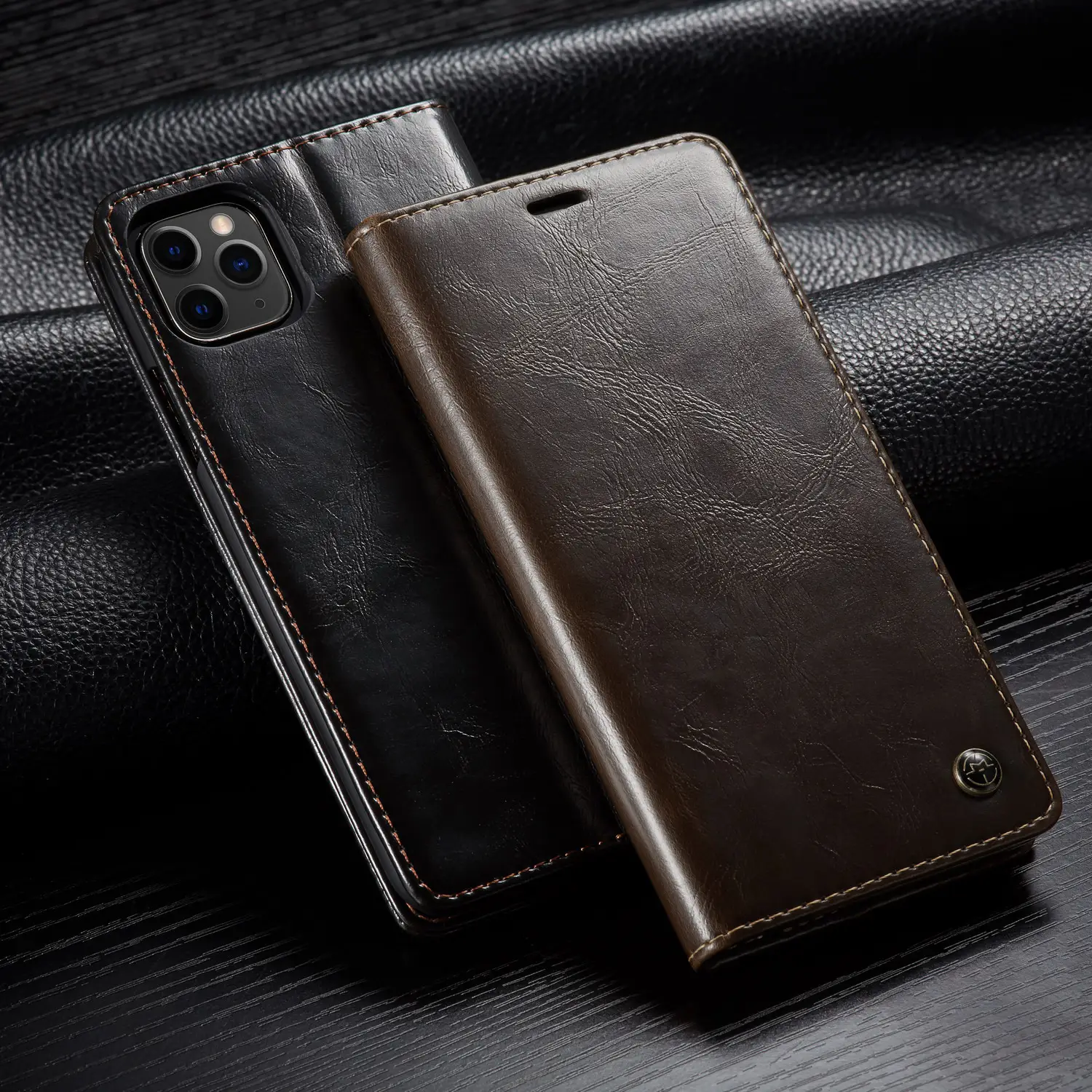 Phone case leather phone case wallet card holder protective cover
