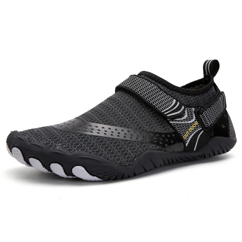 Outdoor Wading Shoes Five-finger Swimming Shoes - Black