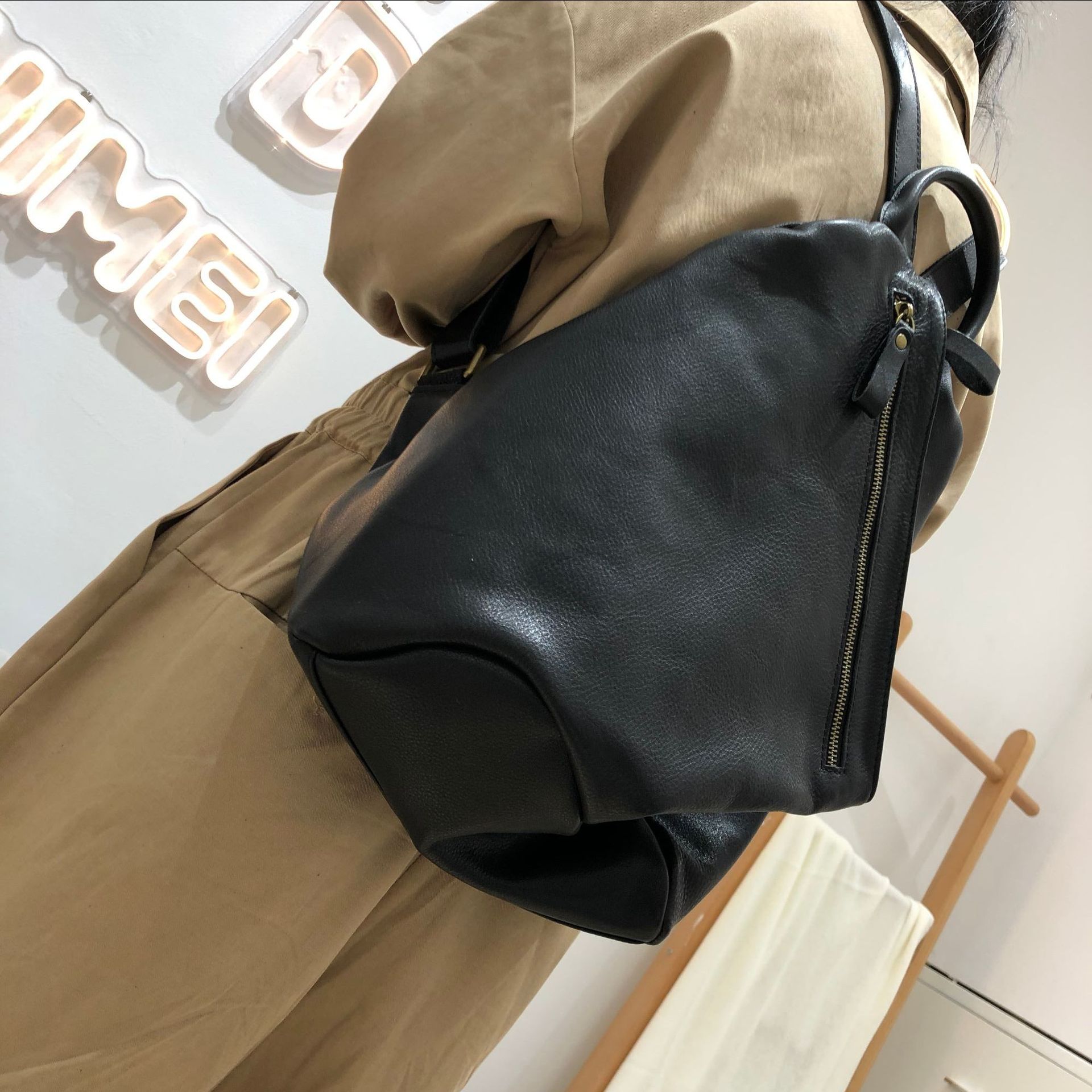 Leather handmade first layer cowhide backpack