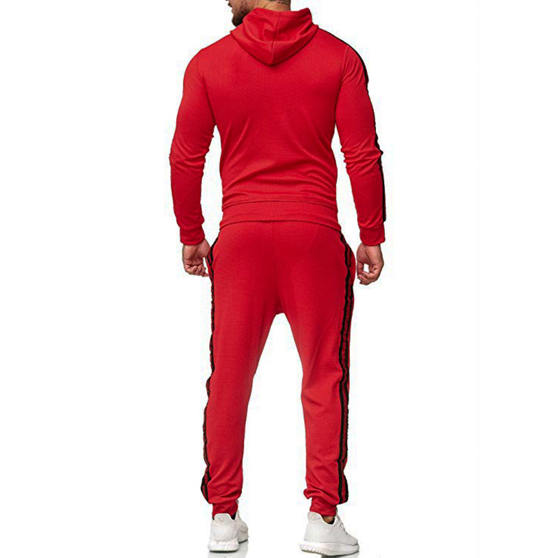 Men's autumn and winter sports casual sweater hooded suit