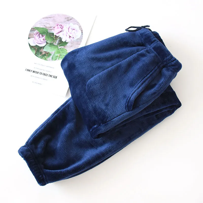 Warm home pants - Blue