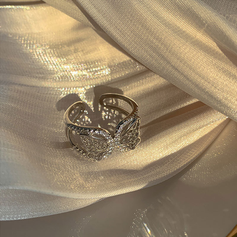 Sterling silver butterfly  index finger ring